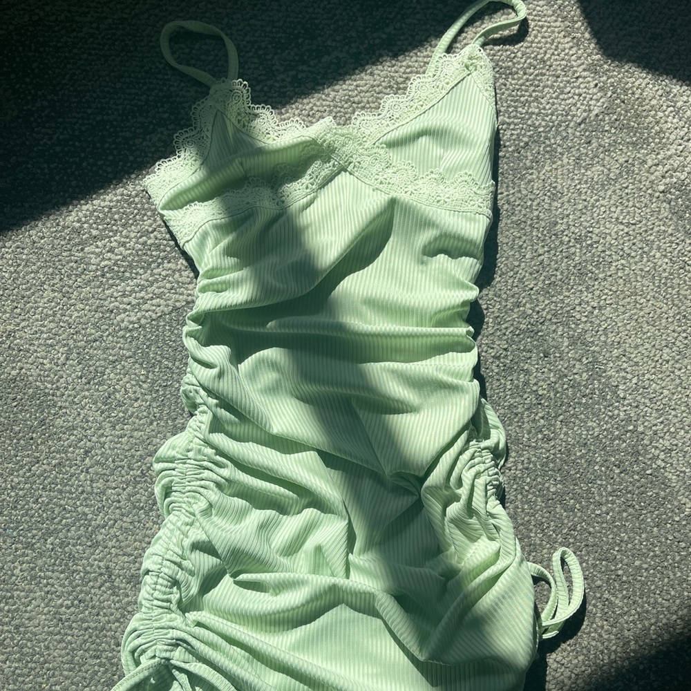 SHEIN green dress, size XS.